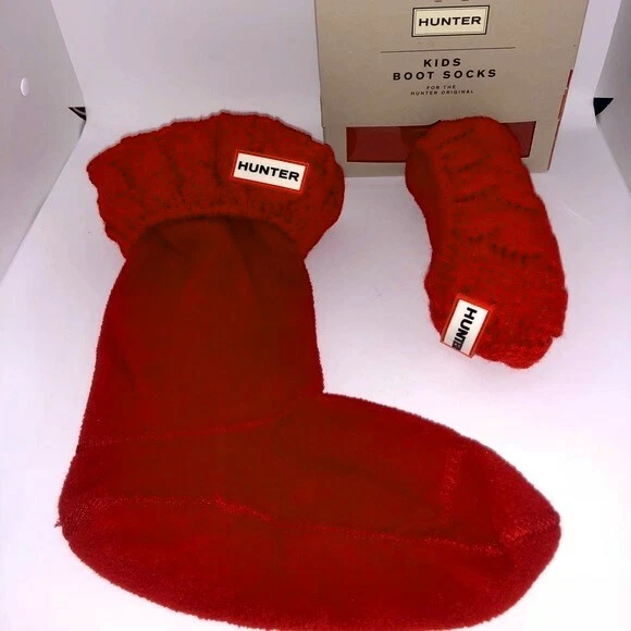 Hunter 146214 Niños Bota Calcetines Rojo Talla L Foto 2 de 2
