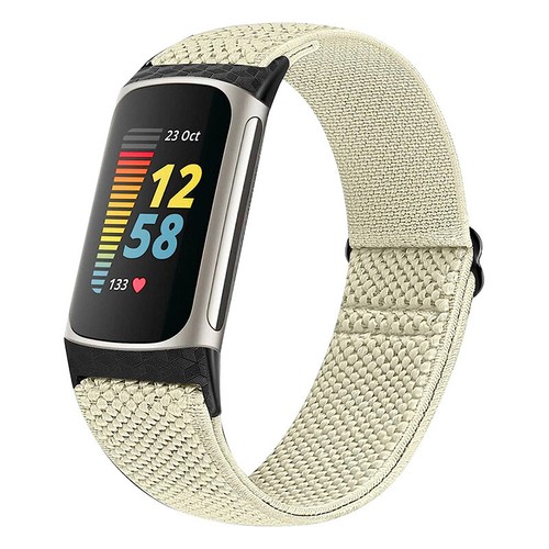 Bande élastique réglable boucle en nylon extensible remplacement pour Fitbit Charge 5/6 - Photo 12 sur 14
