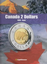 Album For Canada $2 Dollar Coins 1996-Date Lighthouse Vista Book Safe Storage