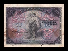 Spain Spain 50 Pesetas Allegorias 1906 Pick 58a Serie C Bc/Mbc F/Vf