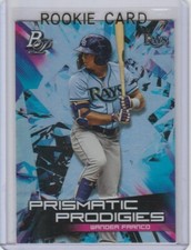 WANDER FRANCO Prismatic Prodigies RARE INSERT ROOKIE CARD Tampa Bay Rays 2019 RC