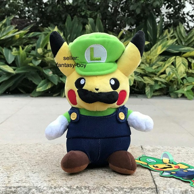 luigi pikachu plush
