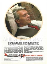 1980s NORTHWEST ORIENT BOEING 747 REGAL IMPERIAL SERVICE ad airlines advert