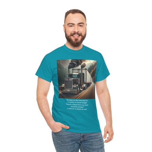Retro Kenworth Semi Tee, Vintage Truck Driver Shirt, Diesel Engine Tshirt, Long - Picture 103 of 144
