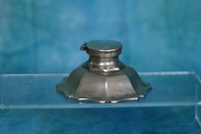 Vintage Silver Plate Ink Well - Wb1 In Crest Mark