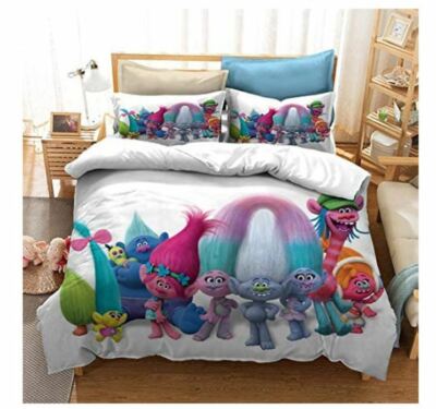 TROLLS シーツカバー 4点セット　新品 Trolls Single/Double/Queen/King Bed Quilt Cover Duvet Cover Set | eBay