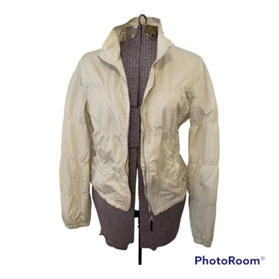 Authentic Prada lightweight off-white puffer jacket s | eBay