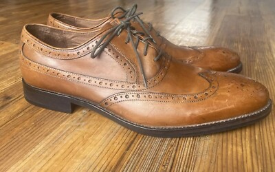 Johnston Murphy Tyndall Flex System Wing Tip Oxford Brown  display picture 1