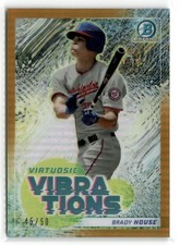2022 Bowman Chrome Virtuosic Vibrations Gold Refractors Brady House #VV-7 /50