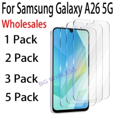 Wholesales  For Samsung Galaxy A26 5G  Clear 9H Tempered Glass Screen Protector 