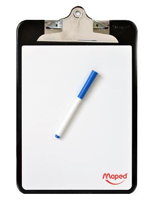 Maped Dry Erase Clipboard with Marker - 9 in. x 12 in.
