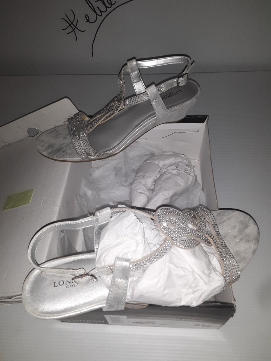 WOMENS London Fog LFW-MACEY SLV FAB/STONES DRESS SHOE, Size 7 M