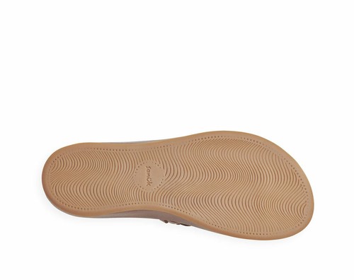 Sanuk Cosmic Yoga Joy Braid Brown Women's Sandals - Picture 5 of 7