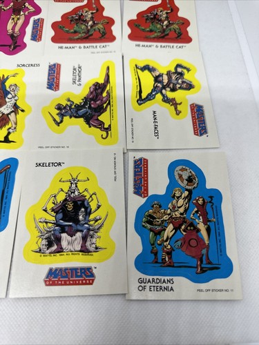 Juego completo de 22 pegatinas He Man Masters of the Universe Topps 1984. Genial - Imagen 2 de 9