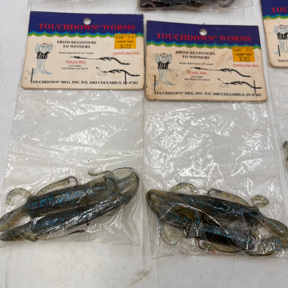 LOTE De Colección Nuevo de Lote Antiguo Ron Savage Plástico Aparejado Touchdown Plataformas Carolina y Texas Foto 2 de 4