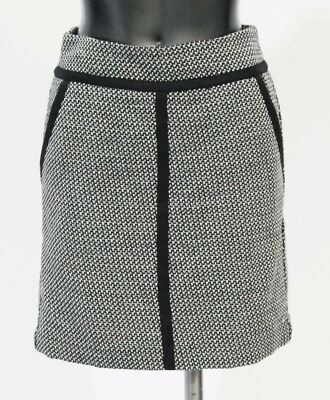 Loft by Ann Taylor Women's Pocketed Back-Zip Knit Skirt AL8 Gray Size 00