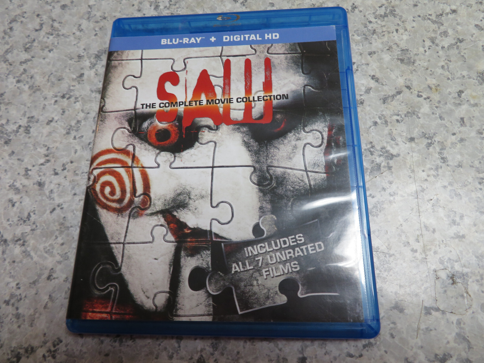 Saw: The Complete 1,2,3,4,5,6,7 Movie Collection (Blu-ray) *NO DIGITAL*