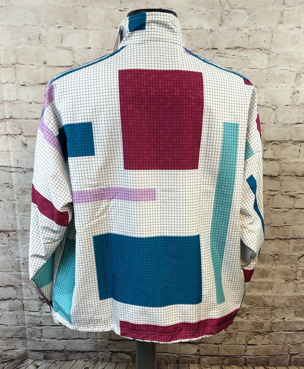 Adidas Originals Retro Grid Block Wind Jacket Multi Color