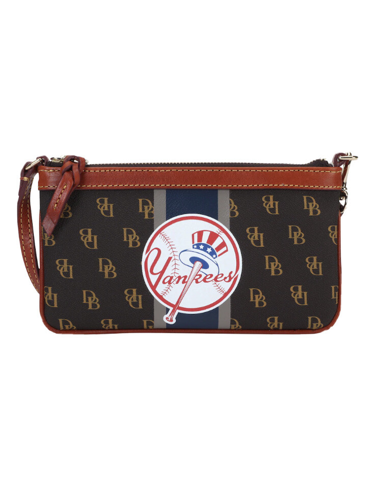Dooney Bourse Women's New York Yankees Stadium Signature Wristlet  MLB~REAR!