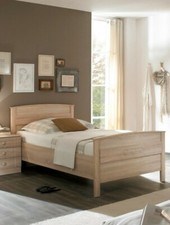 Komfortbett 100x200 Sanoma Eiche Einzelbett Gästebett Holzbett Seniorenbett Bett