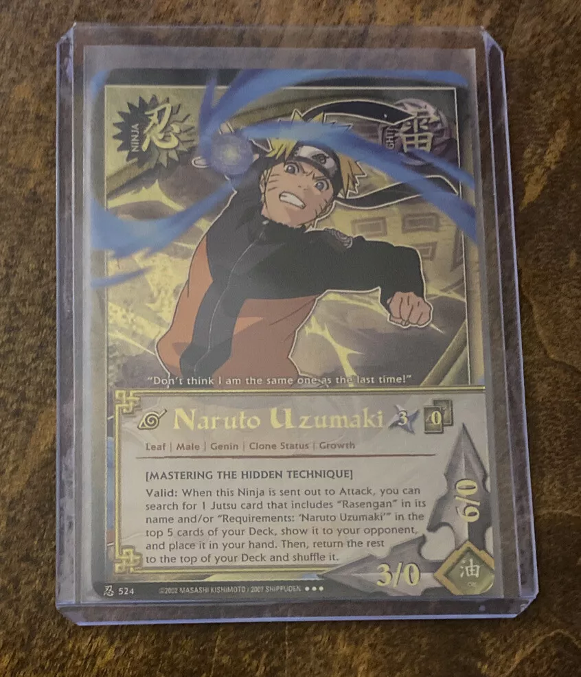 Naruto Uzumaki Mastering the Hidden Technique N-524 Super Rare NM