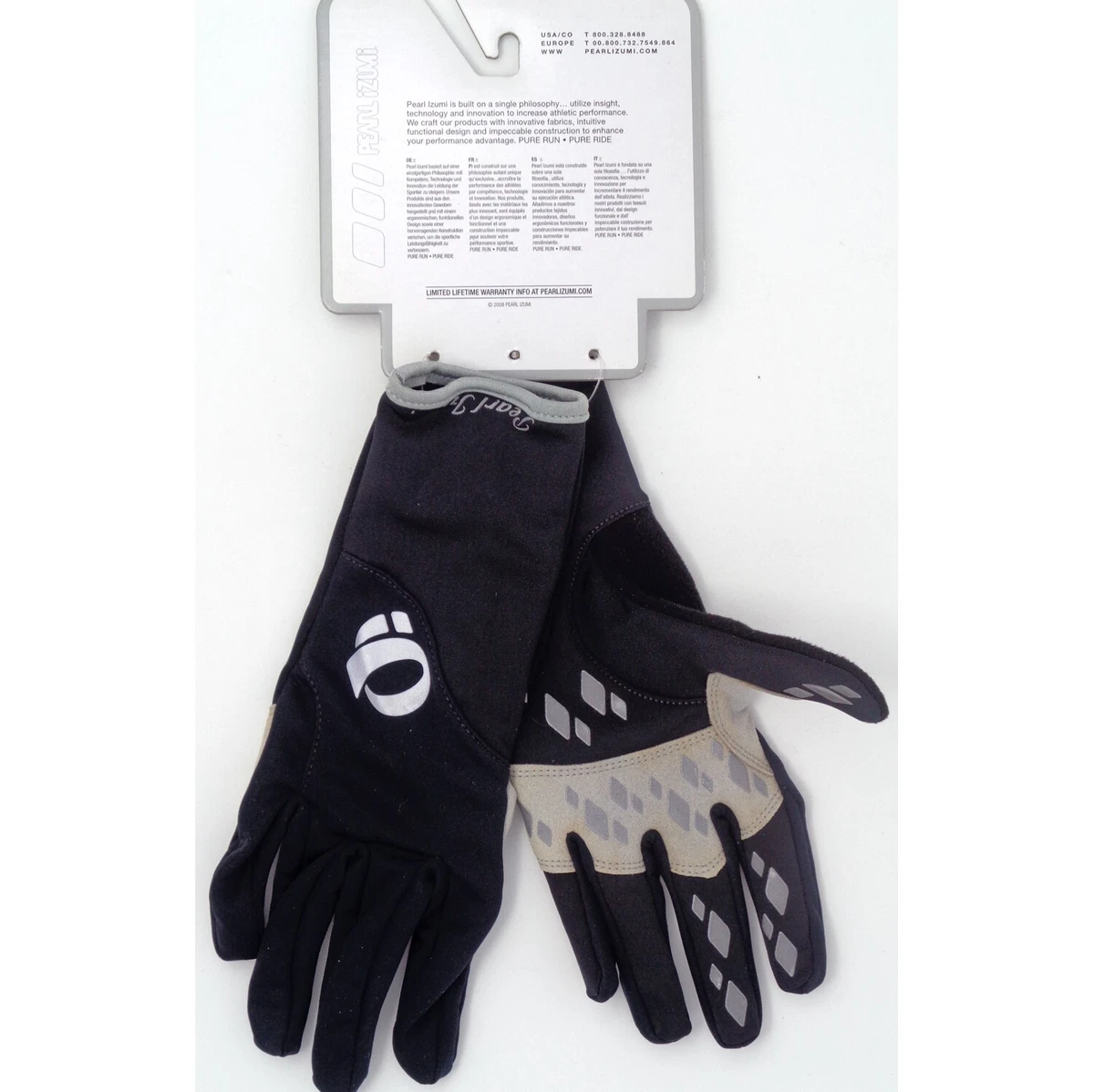 Pearl Izumi Select Softshell Lite Cycling Gloves Womens Adult Medium Black