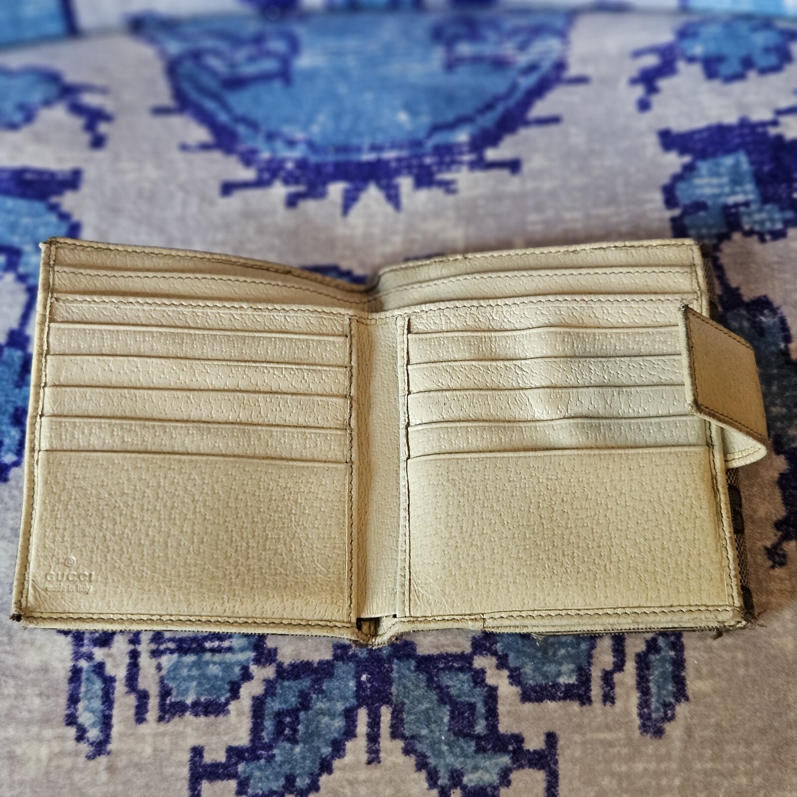 Gucci Monogram Eclipse Wallet Compact Canvas Leat… - image 11