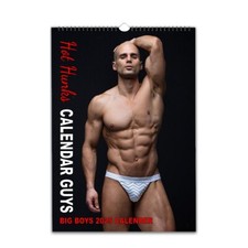 Hot Hunks Calendar Guys Big Boys Calendar 2027/8  Personalised