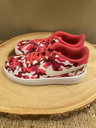Toddler's Nike Court Borough Low Recraft Pink Camo CUSTOMIZED Sz-10C AQ3978-800 - Picture 3 of 15