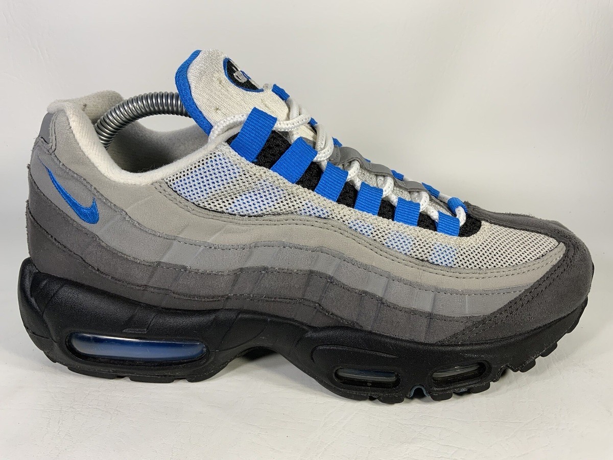 靴 Air Max 95 Crystal Blue at8696-100 8 Nike Air Max 95 OG Crystal Blue Grey White Black AT8696-100