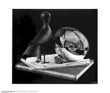 M C ESCHER ~ STILL LIFE REFLECTING GLOBE POSTER MC M.C.