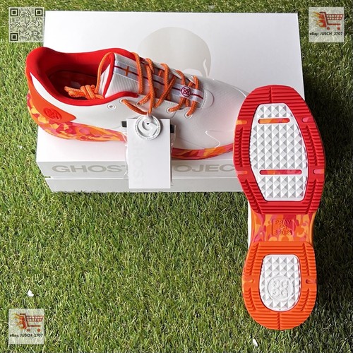 G/Fore G4 MG4+ Ghost Project Golf Shoe Sneakers ⛳️ US 11 ⛳️ Orange Fowler Camo - Picture 2 of 10