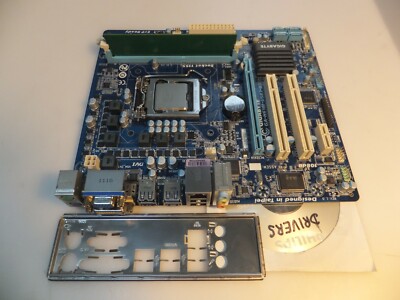 GIGABYTE GA-H61M-USB3-B3 Rev:1.0, LGA1155, Intel Motherboard +CPU G470 +2Gb +I/O