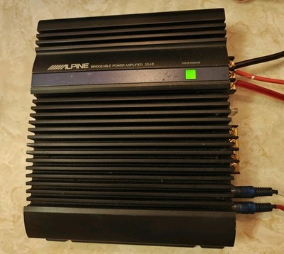 Alpine 3548 Old School Car audio Power Amplifier  Tested functional