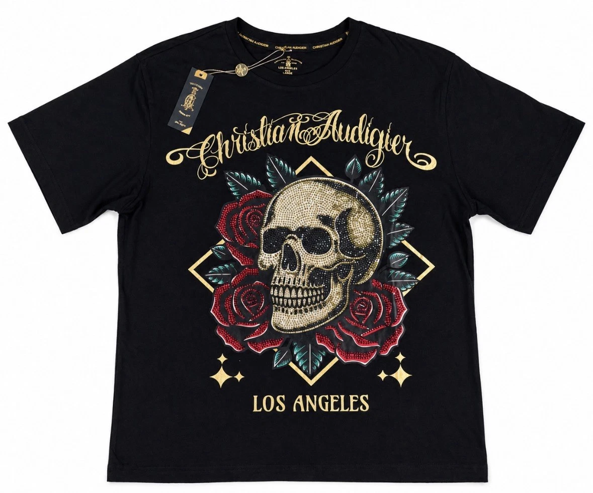 Christian Audigier Skull T-Shirts for Men for sale | eBay