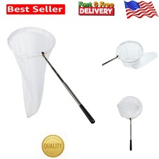 Insect Butterfly Net with 12" Ring, 59" Telescopic Handle for Kids