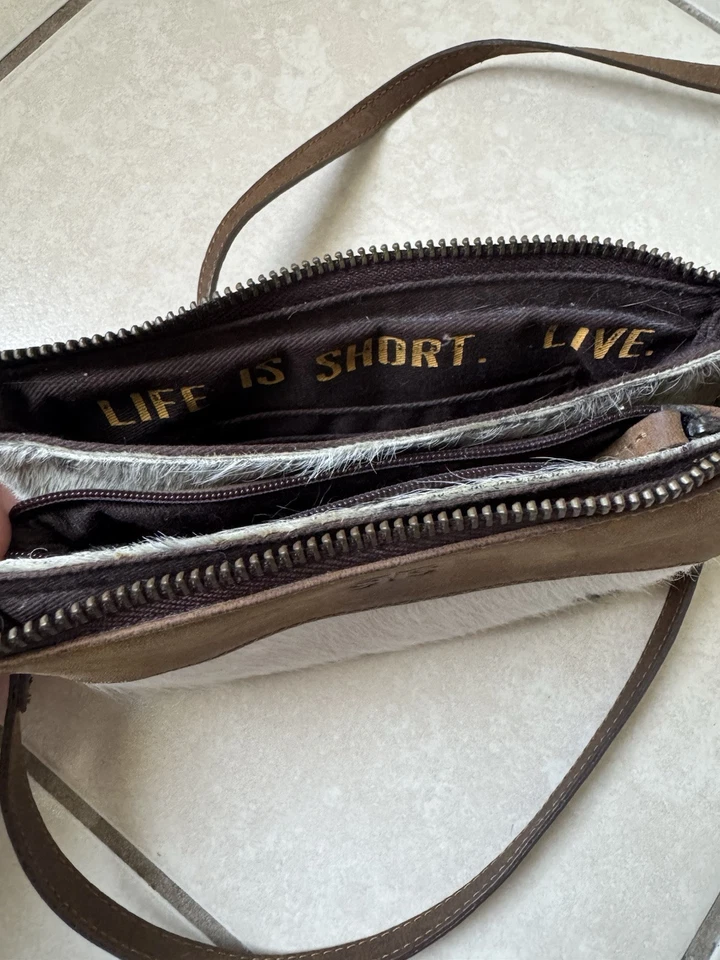 STS Ranchwear, Cartera, Cuero de Vaca Genuino, Cremallera Externa Interna, Cuero Foto 3 de 4