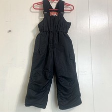 Pulse Black Snow Bib Pants Winter Ski Overall Toddler Size 2Y.