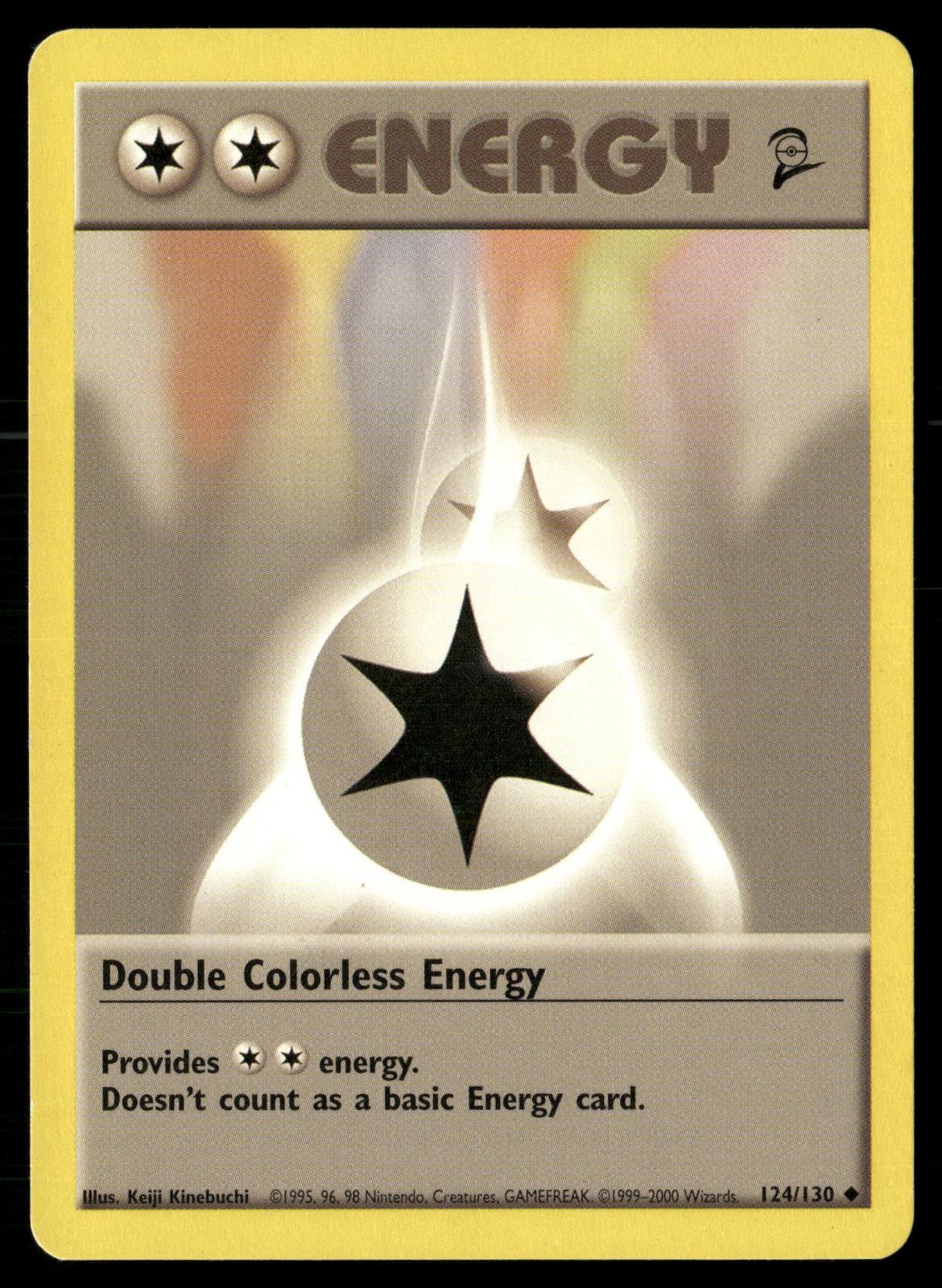 Double Colorless Energy 124/130 Uncommon Base Set 2 Pokemon MP