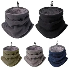 Winter Warm Mask Men Women Fleece Neck Outdoor Warmer Windproof Scarf