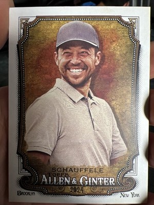 2024 Topps Allen & Ginter Professional Golfer Xander Schauffele No. 262