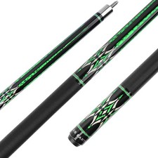 58 Pool Cue Stick Canadian Maple 13mm Tip Billiard Cue with Irish Linen Wrap
