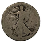 1916-D Denver Walking Liberty Silver Half 50c Almost Good AG+