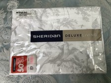 Image of Sheridan Deluxe 400 TC 100% Cotton Badelle Signature Single Quilt Cover BNWT 