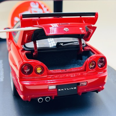 AUTOart 1/18 Nissan Skyline GT-R R34 1999 red V-Spec Special wheel