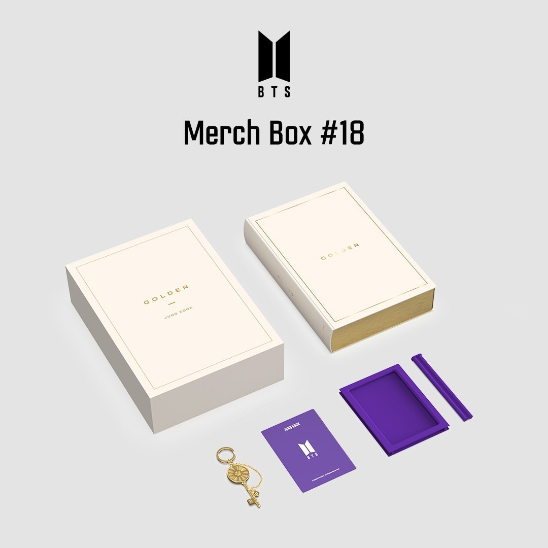 BTS MERCH BOX 18 マーチボックス JUNGKOOK GOLDEN BTS MERCH BOX 18 Golden Box Jungkook Army Official