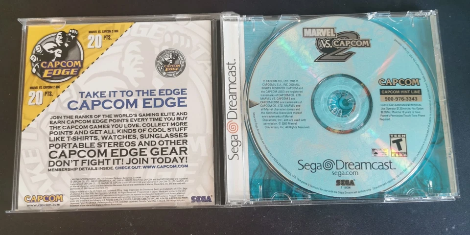 Marvel Vs Capcom 2 (Sega Dreamcast, 2000) Tested Rare Capcom - Imagen 3 de 3