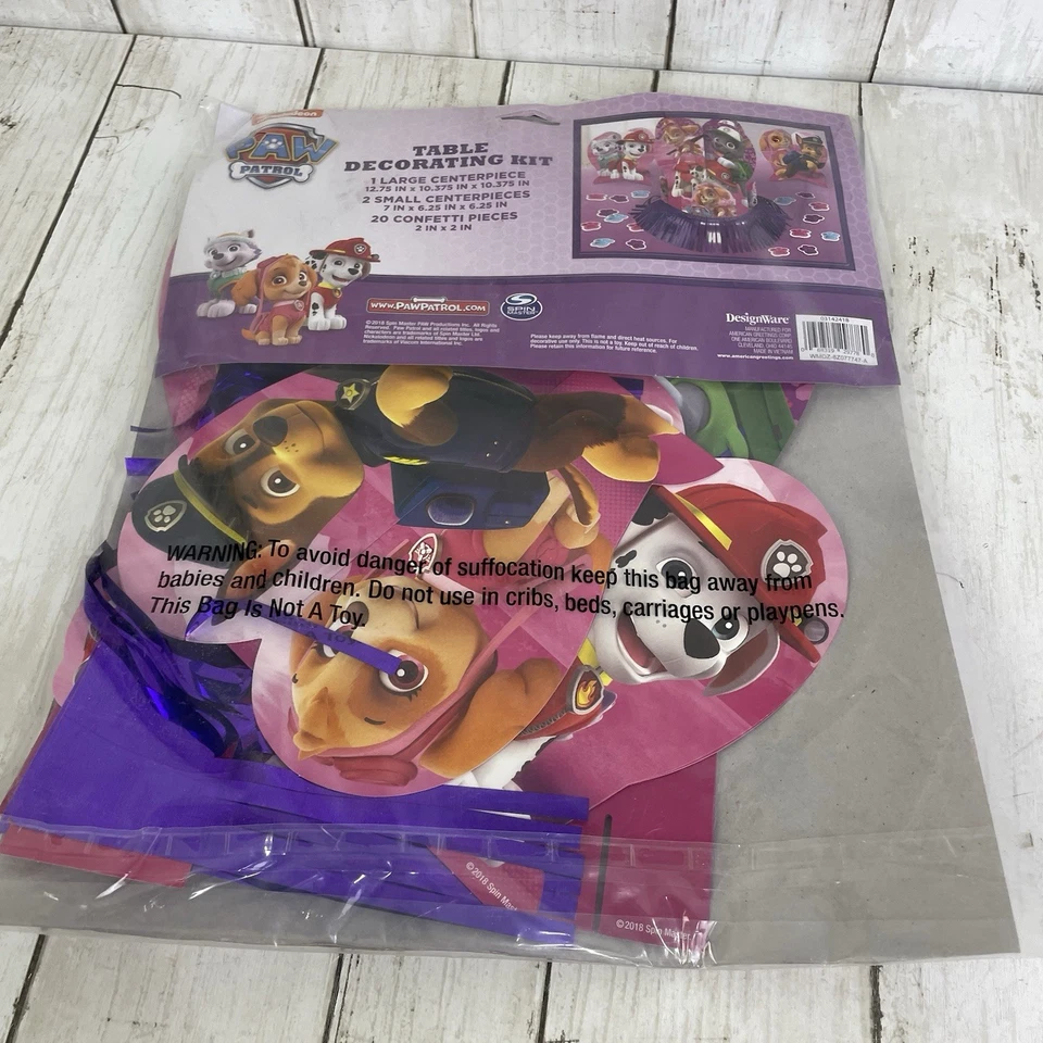 Kit de centros de mesa Paw Patrol - Nuevo Foto 4 de 4