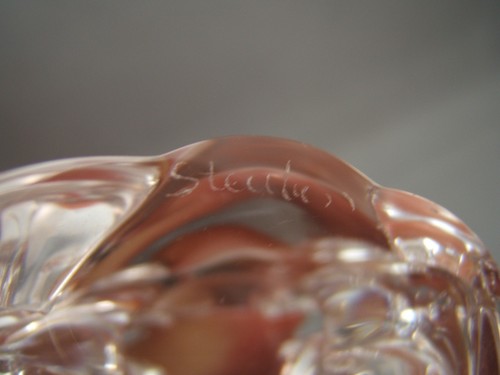 Steuben Crystal Teddy Bear Figure 2.6" tall - Picture 5 of 5