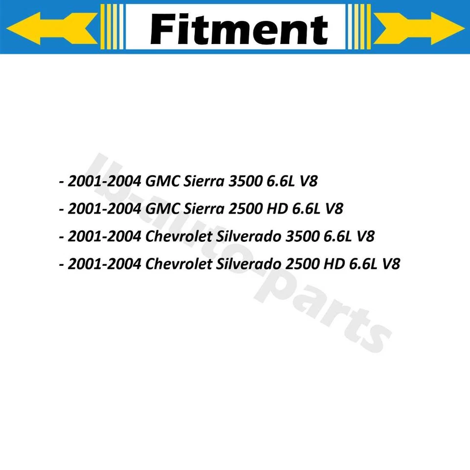 1x Conjunto de manguera de calefacción HVAC para Chevrolet Silverado 2500 HD 2001-2004 Foto 2 de 4